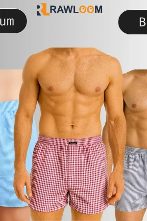 ওভেন শর্ট বক্সার ( কম্বো প্যাকেজ ৩  পিচ) ( তিনটি কালার )